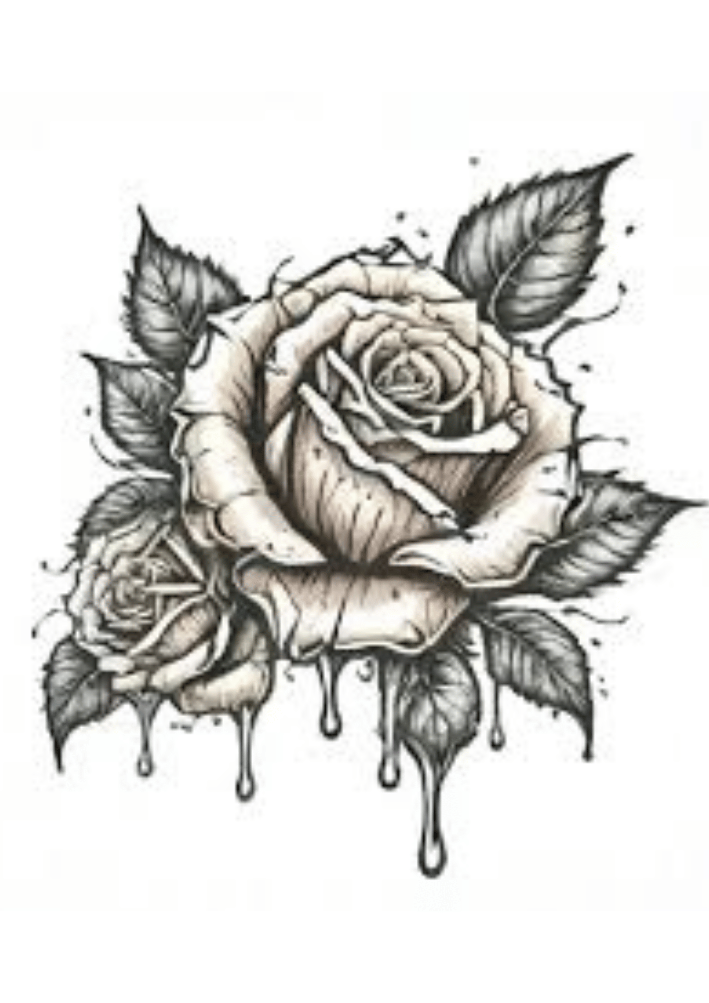 TeMaRo™ Temporary Tattoo Pretoria - Elbow Rose