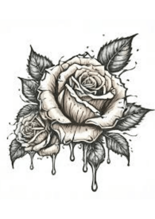 TeMaRo™ Temporary Tattoo Pretoria - Elbow Rose