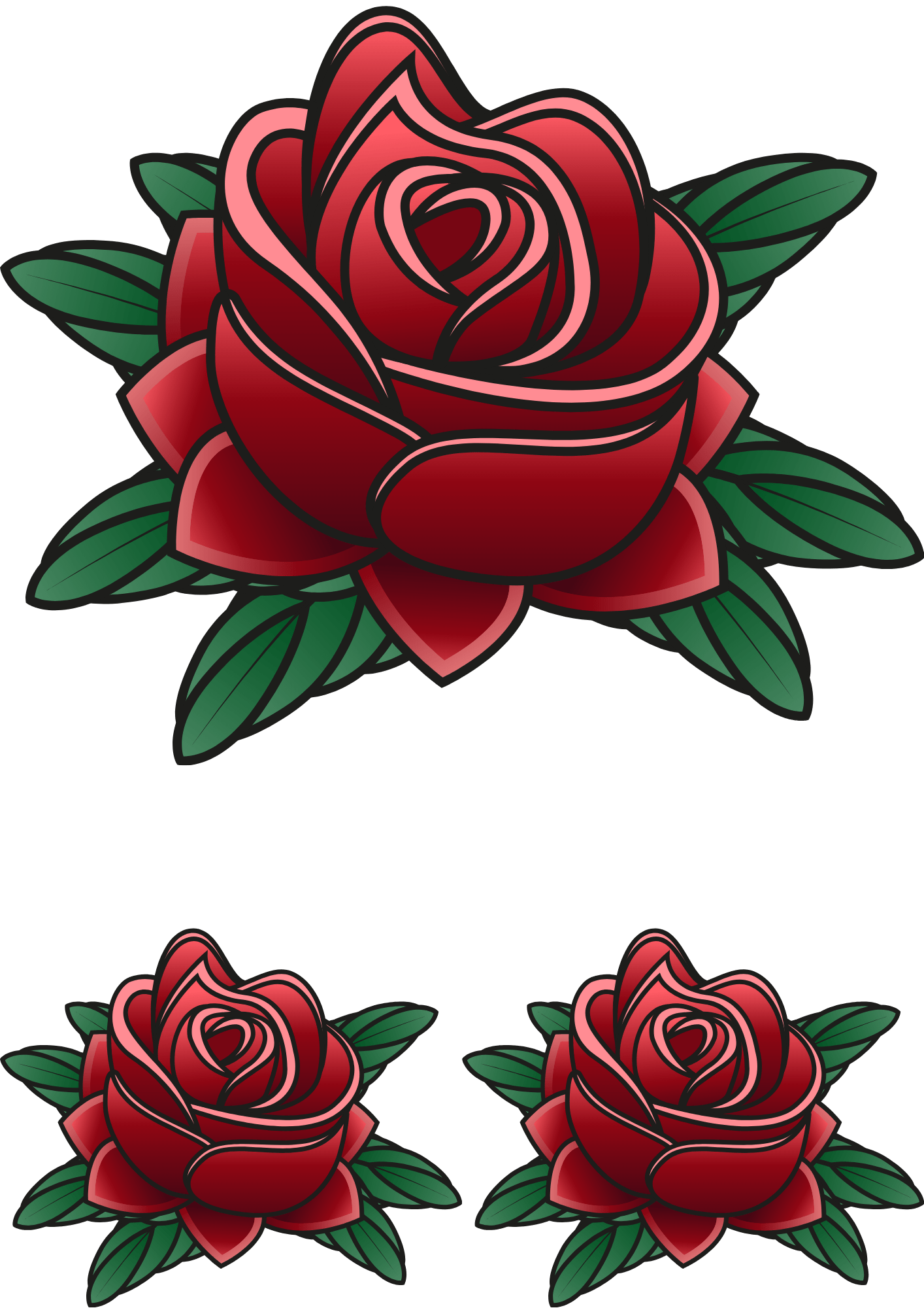 TeMaRo™ Temporary Tattoo Rose