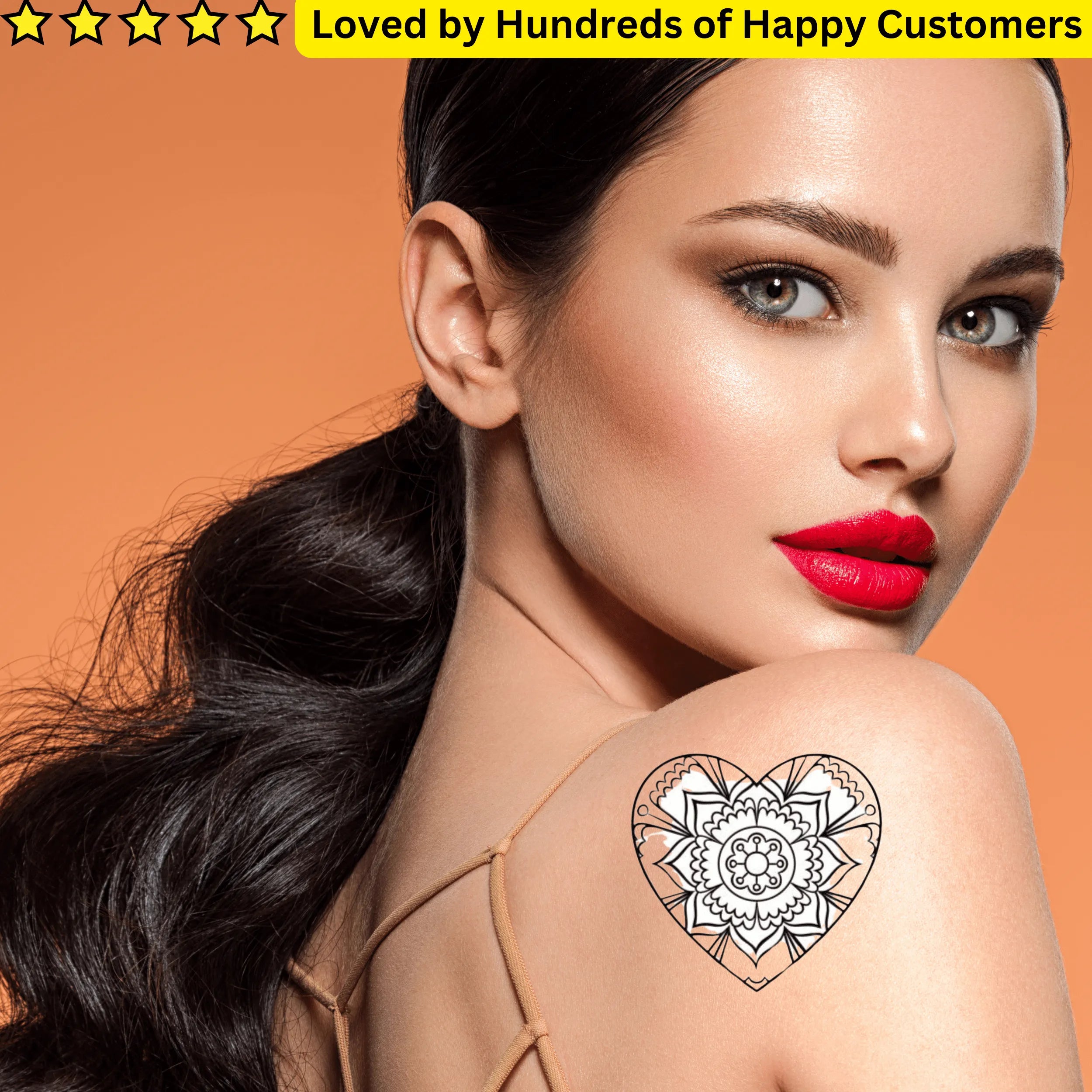 Temporary Tattoos Johannesburg With Tribal Hearts