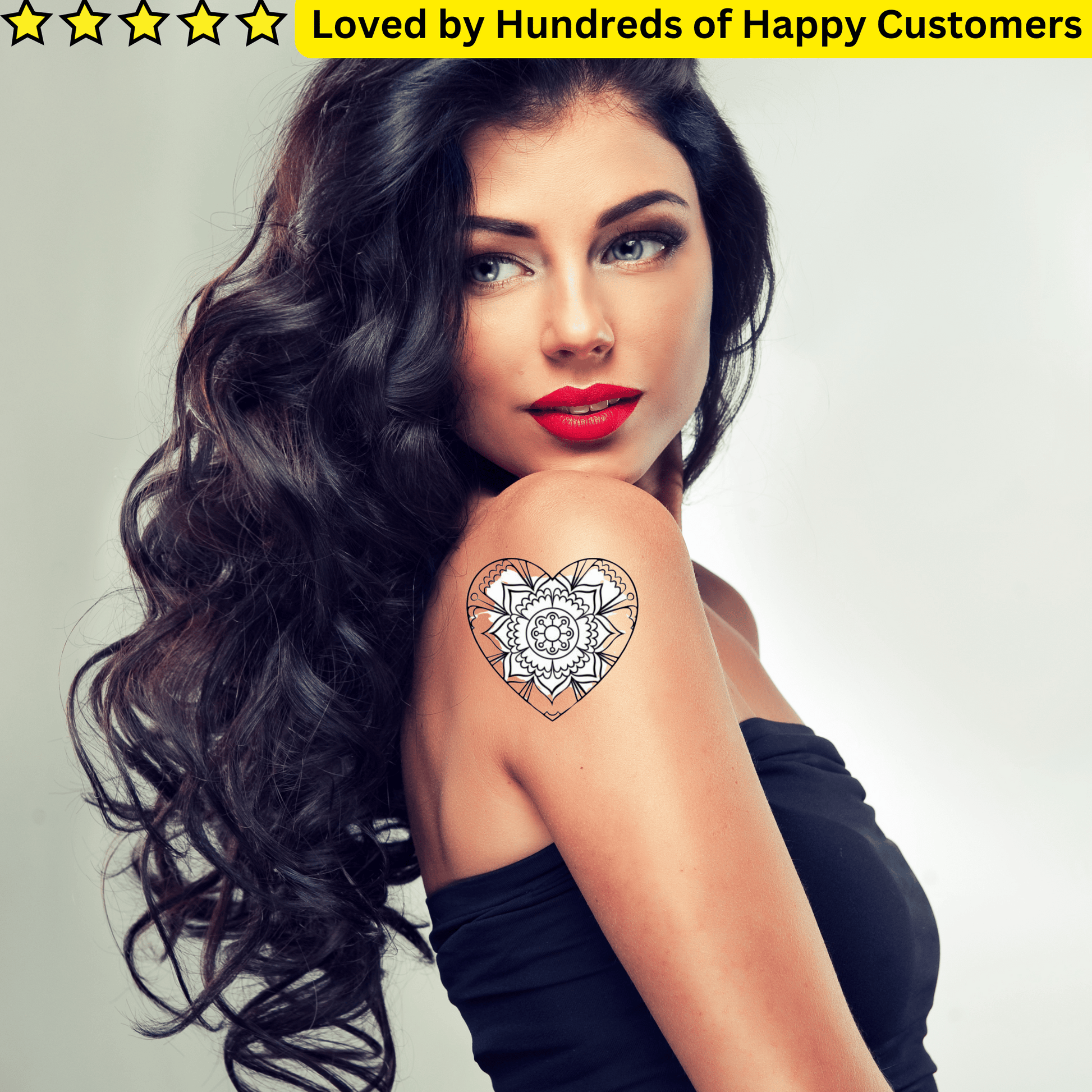 Temporary Tattoos Johannesburg With Tribal Hearts