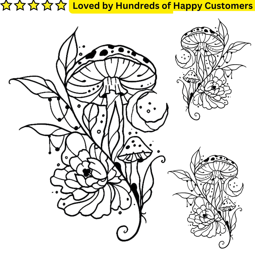 Henna Tattoos Johannesburg – Floral Mushroom Designs
