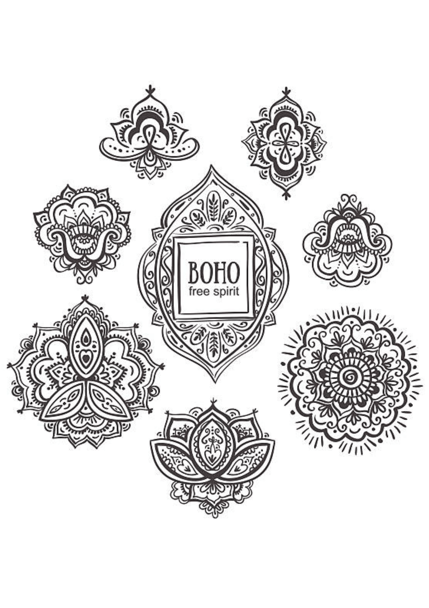 TeMaRo™ Temporary Tattoos Near Me for Ladies - Boho