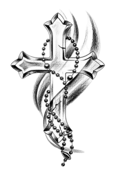 TeMaRo™ The Cross Temporary Tattoo