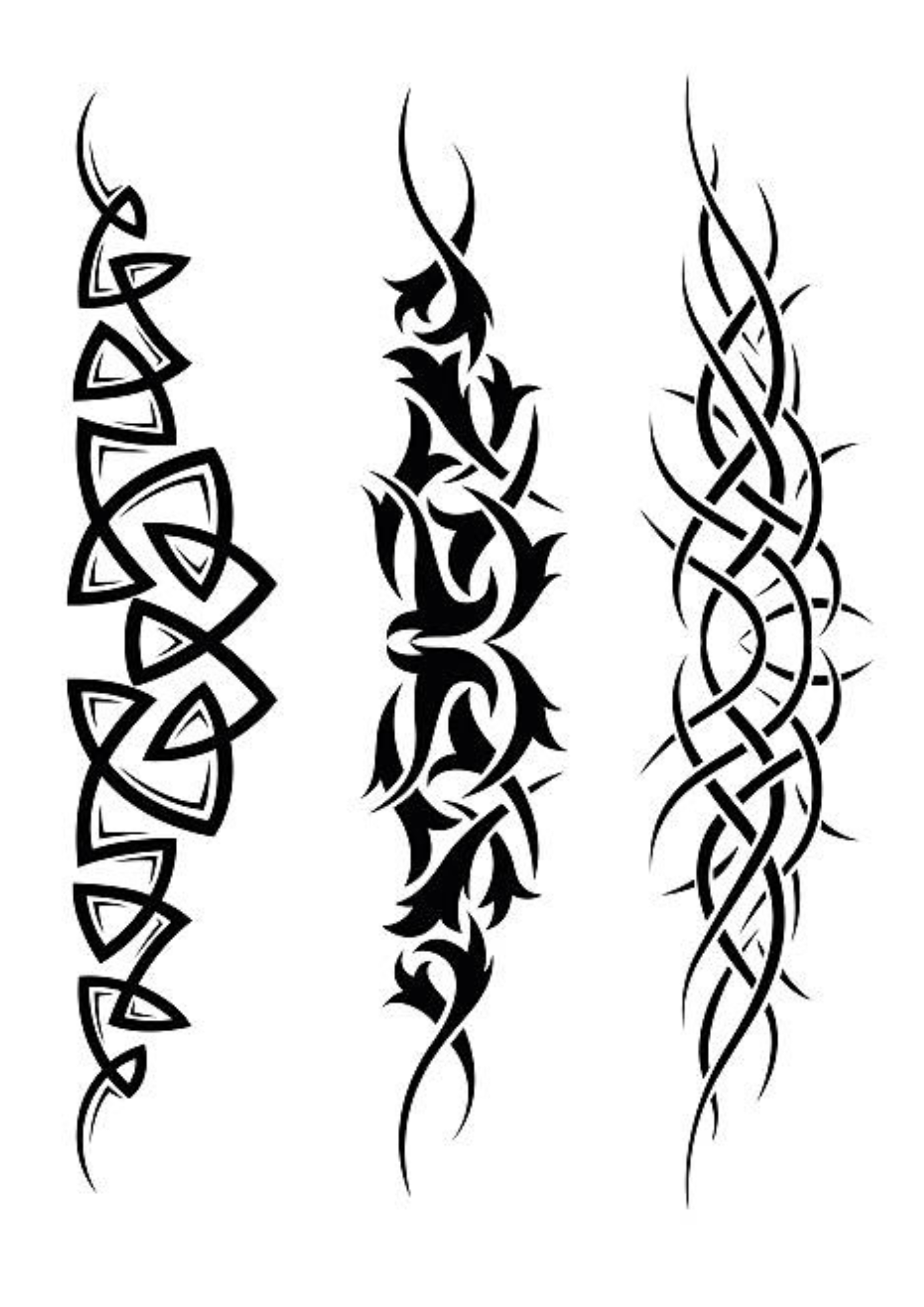 TeMaRo™ Tribal Pec Tattoo Designs