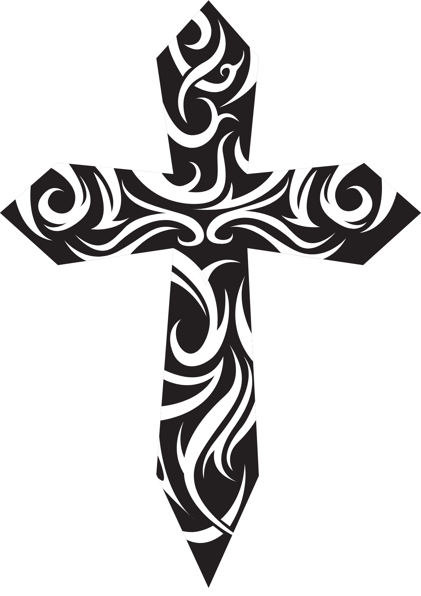 TeMaRo™ Tribal Tatoos with Cross