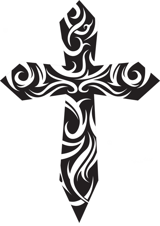 TeMaRo™ Tribal Tatoos with Cross