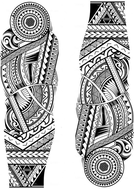 TeMaRo™ Tribal Tattoo for Legs