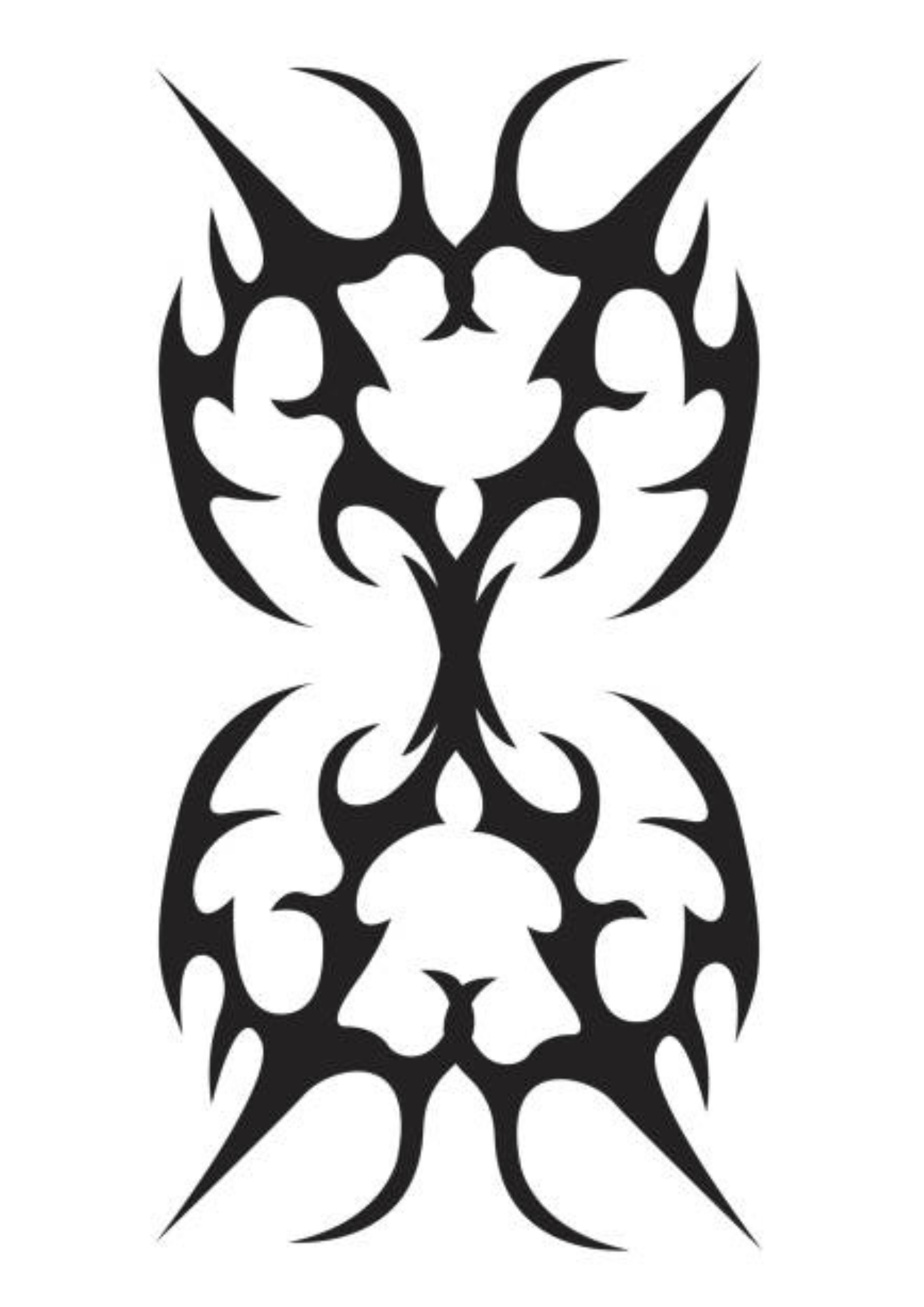 TeMaRo™ Tribal Tattoo Near Me - Butterfly