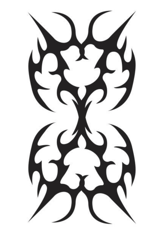 TeMaRo™ Tribal Tattoo Near Me - Butterfly