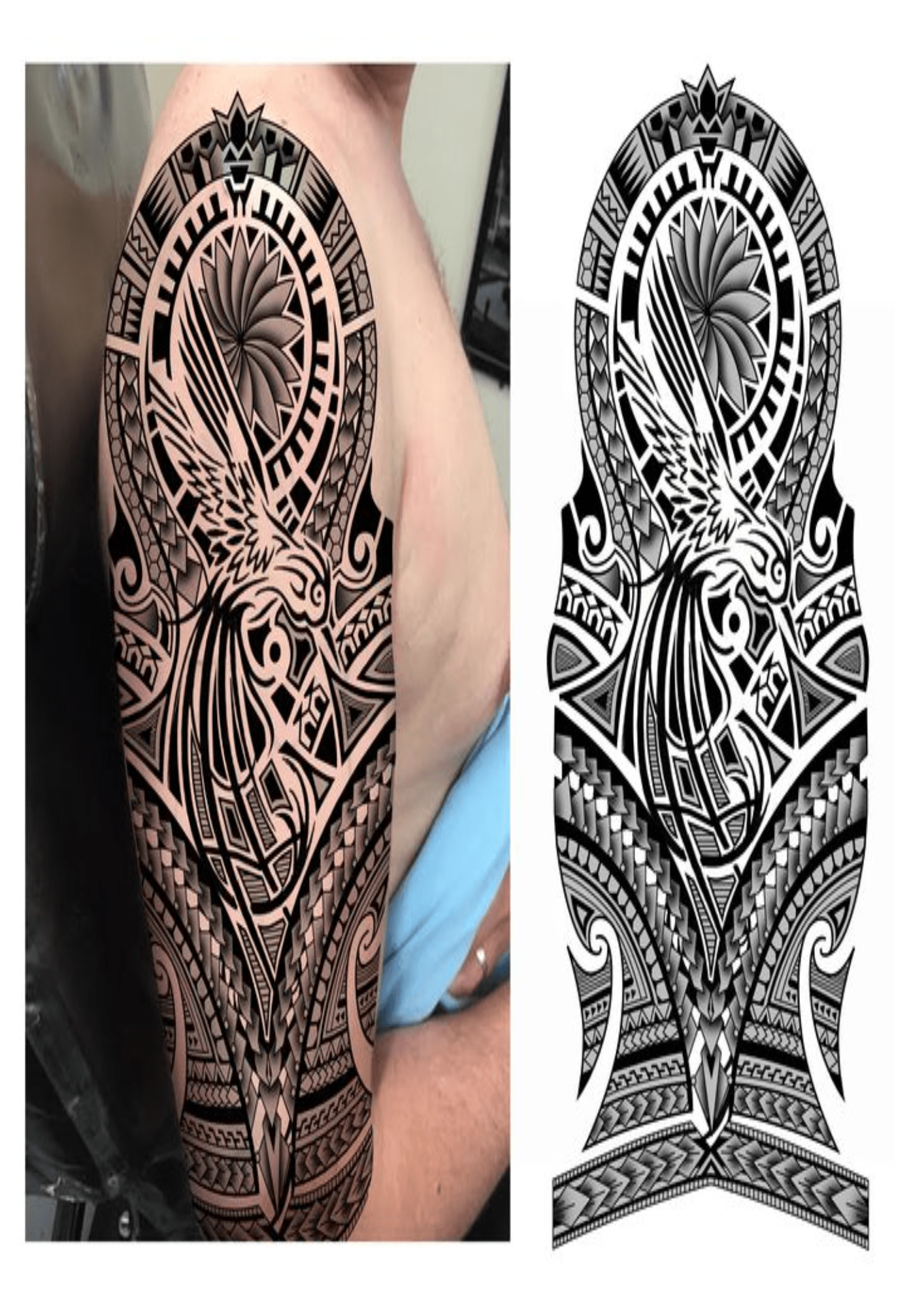 TeMaRo™ Tribal Tattoo Print