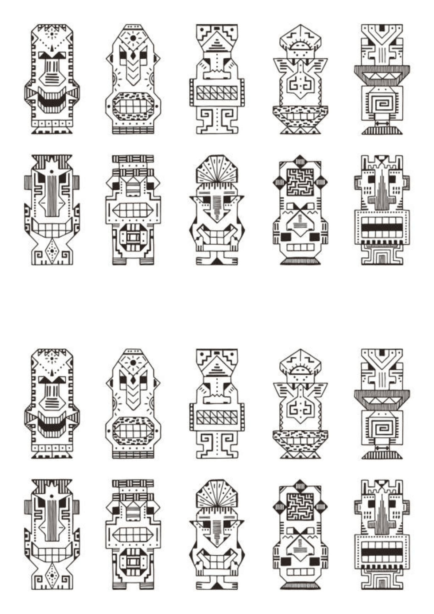 TeMaRo™ Tribal Tattoo Sheet