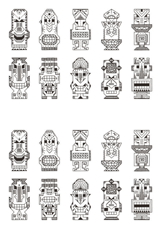 TeMaRo™ Tribal Tattoo Sheet