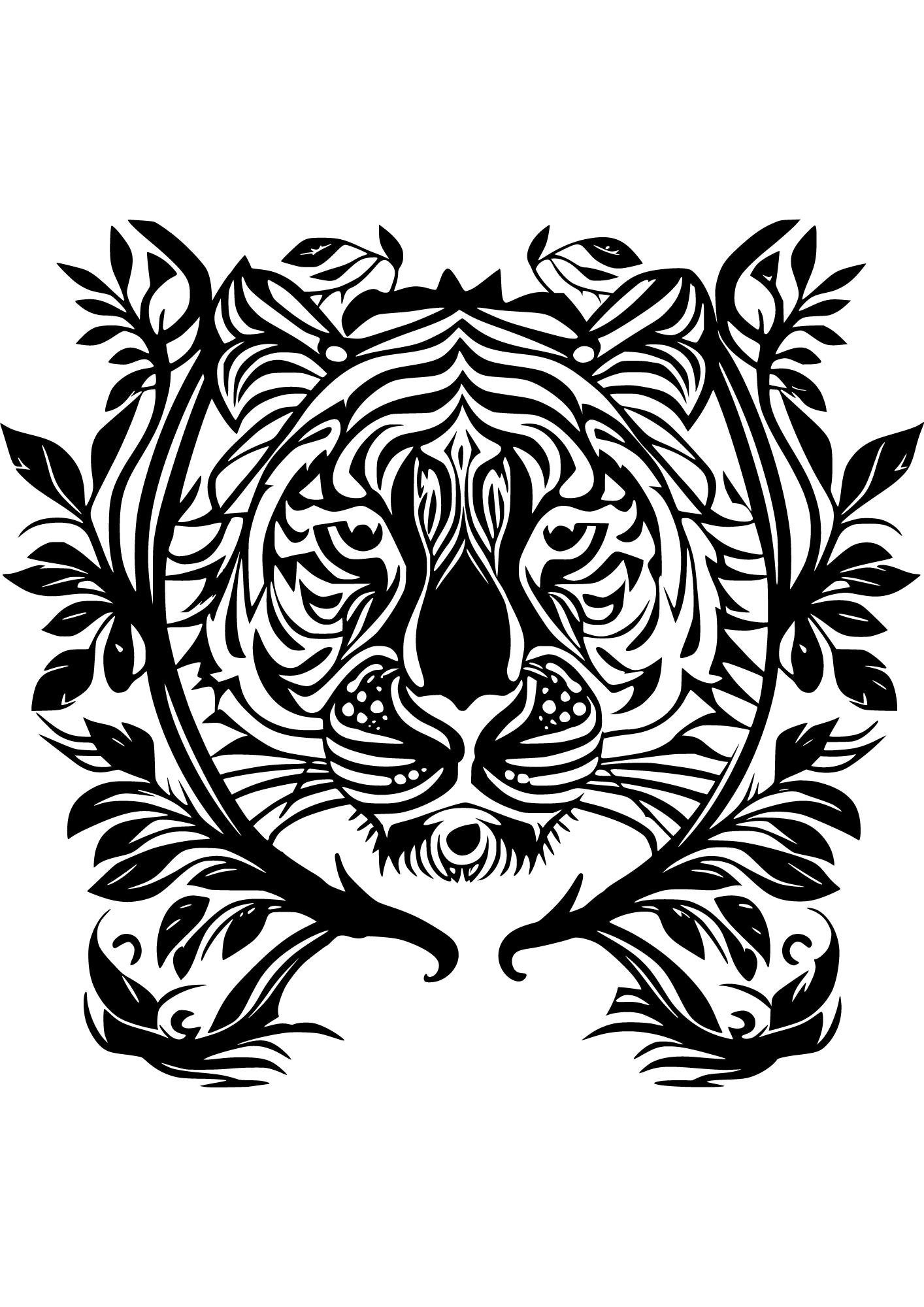 TeMaRo™ Tribal Tattoo Tiger