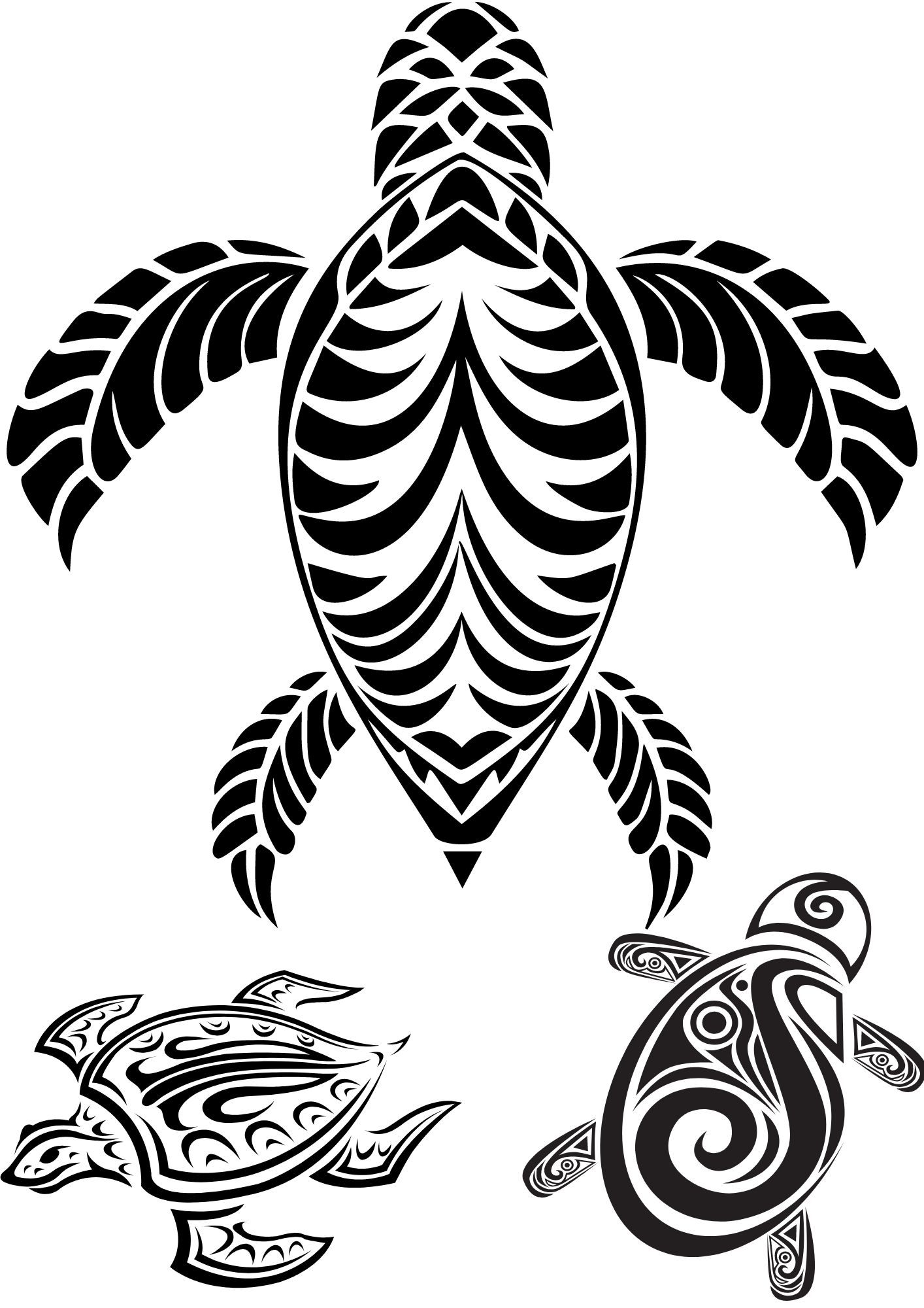 TeMaRo™ Tribal Tattoo Turtle