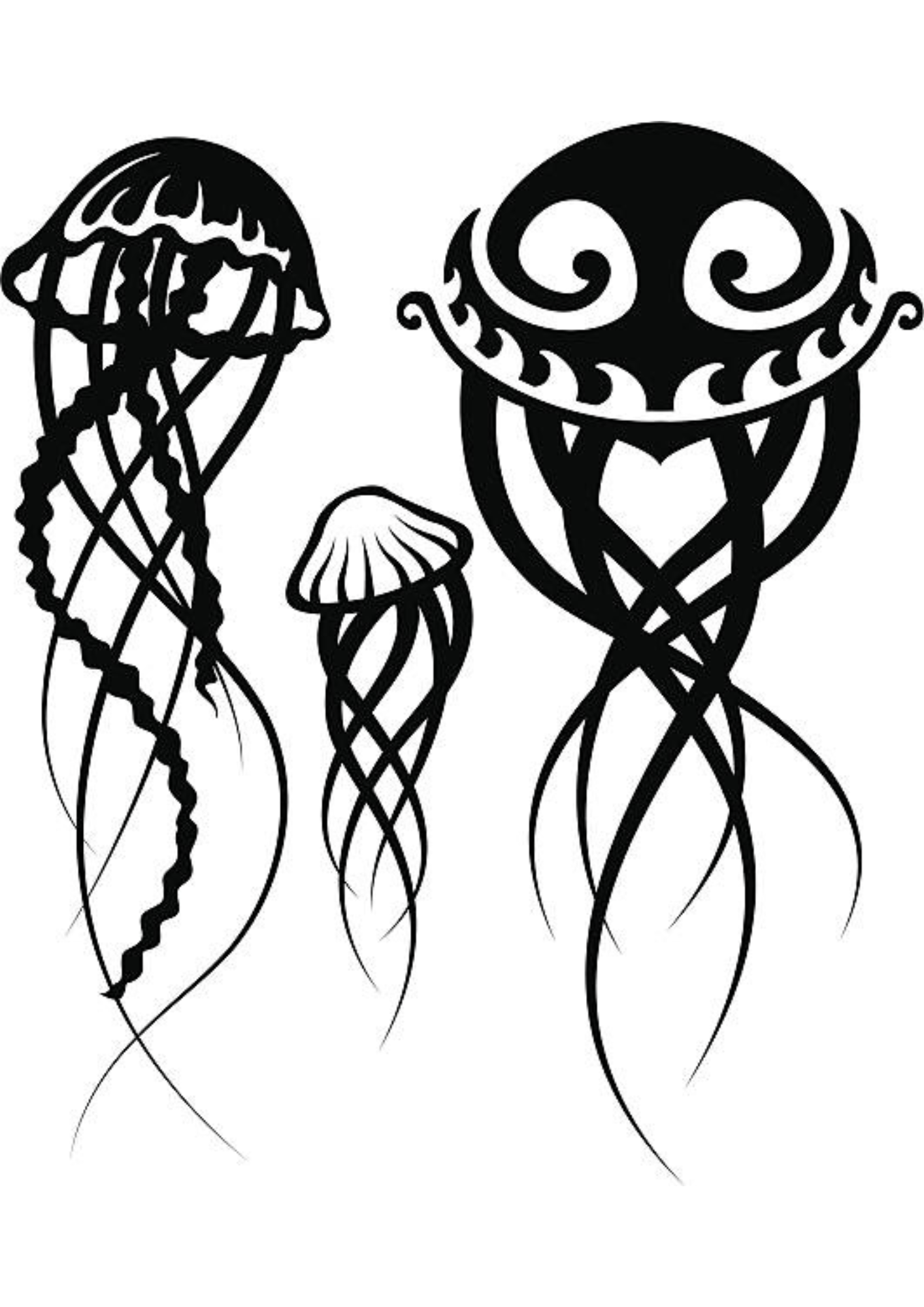 TeMaRo™ Tribal Tattoos for Ladies - Jelly Fish