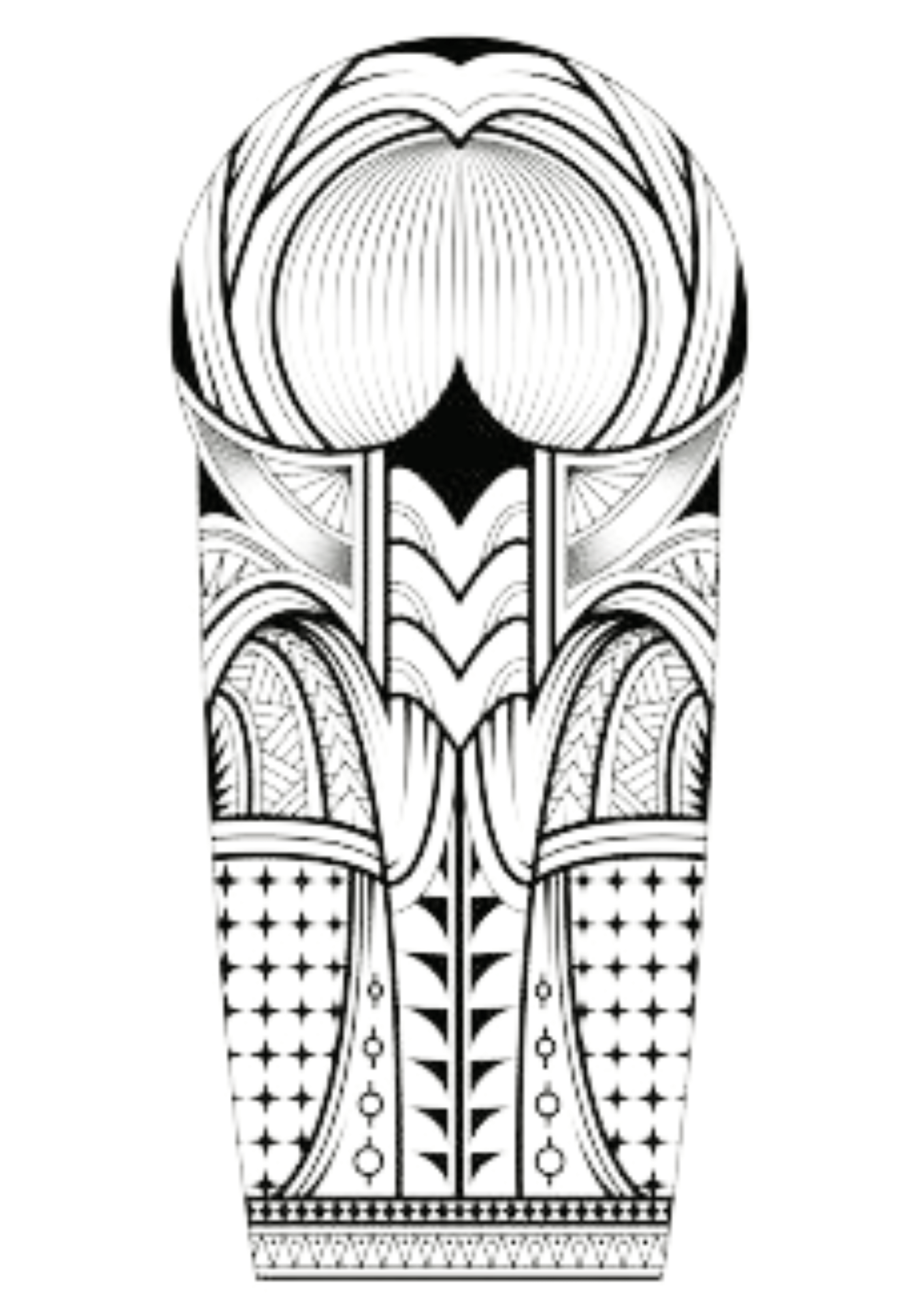 TeMaRo™ Tribal Woman Legs Tattoo