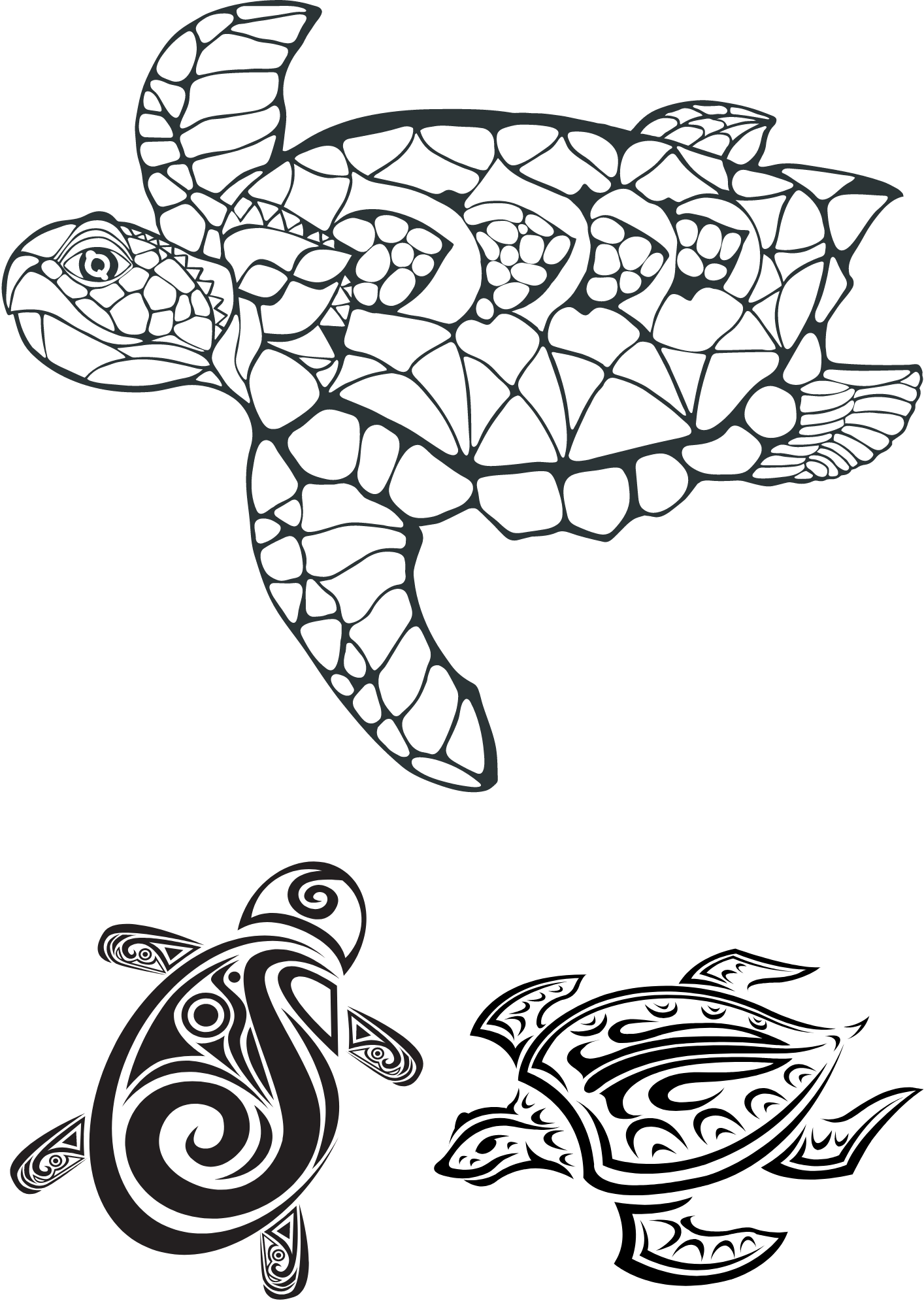 TeMaRo™ Turtle Tattoo Small