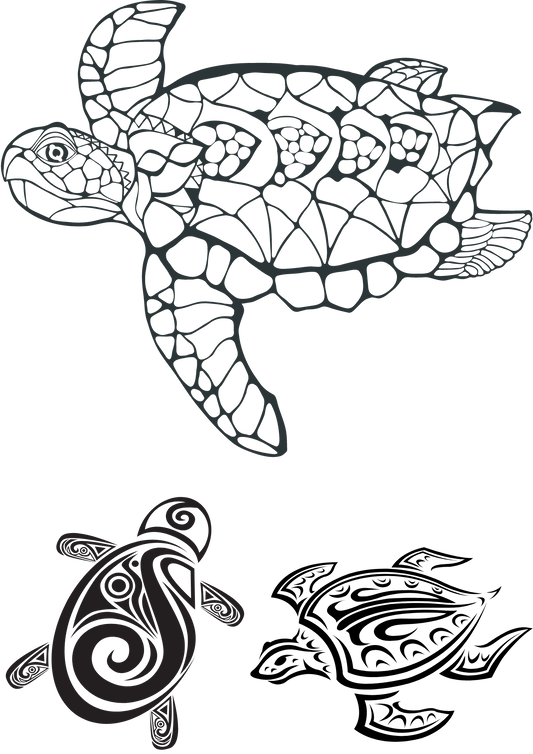 TeMaRo™ Turtle Tattoo Small