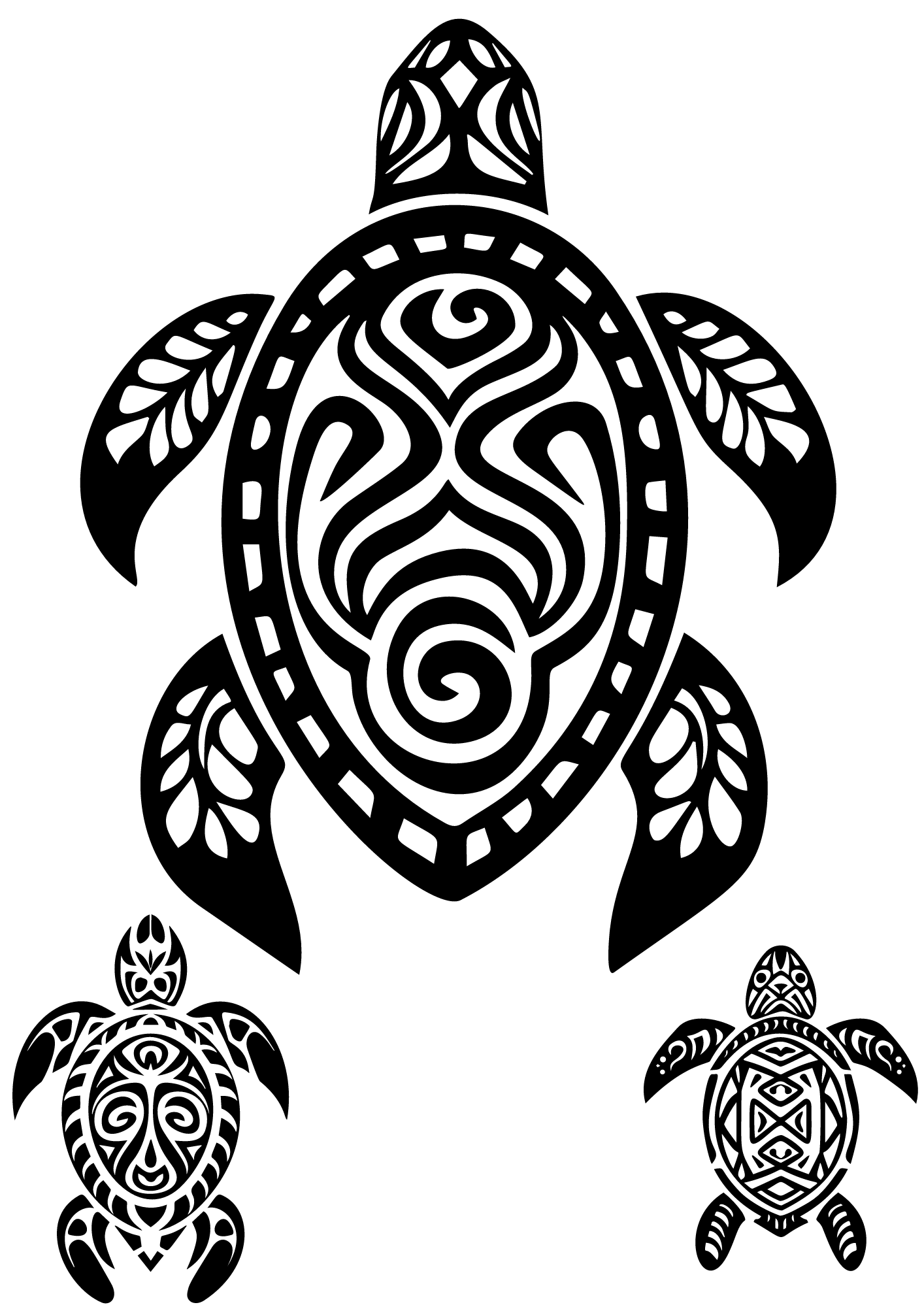 TeMaRo™ Turtle Tattoo Sticker