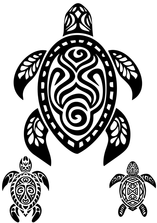 TeMaRo™ Turtle Tattoo Sticker