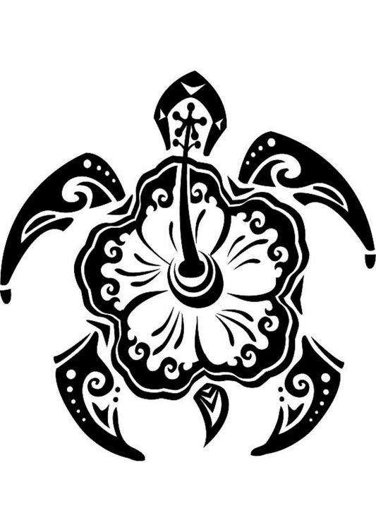 TeMaRo™ Turtle Tattoo Sticker