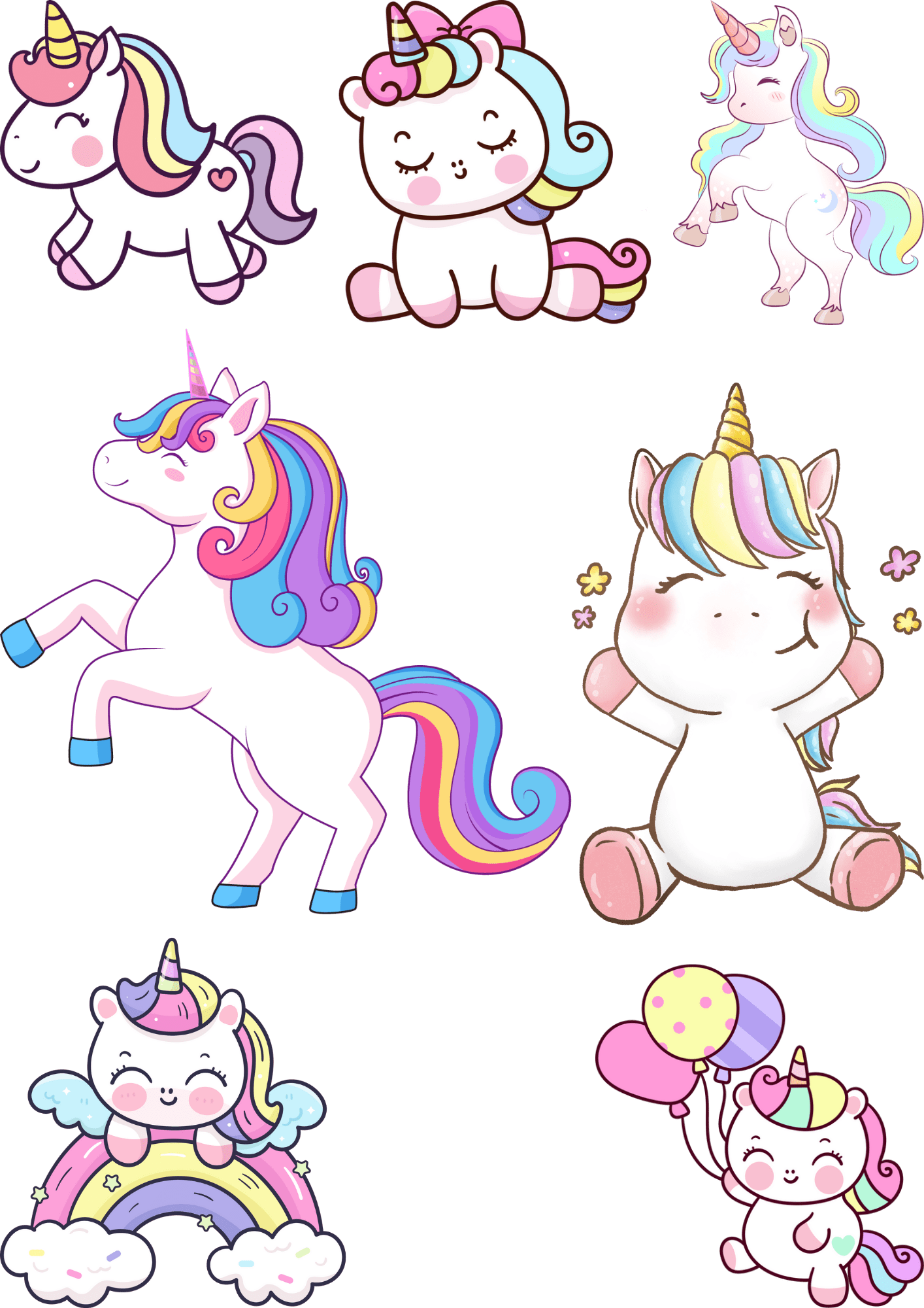 TeMaRo™ Unicorn Tattoos Pack