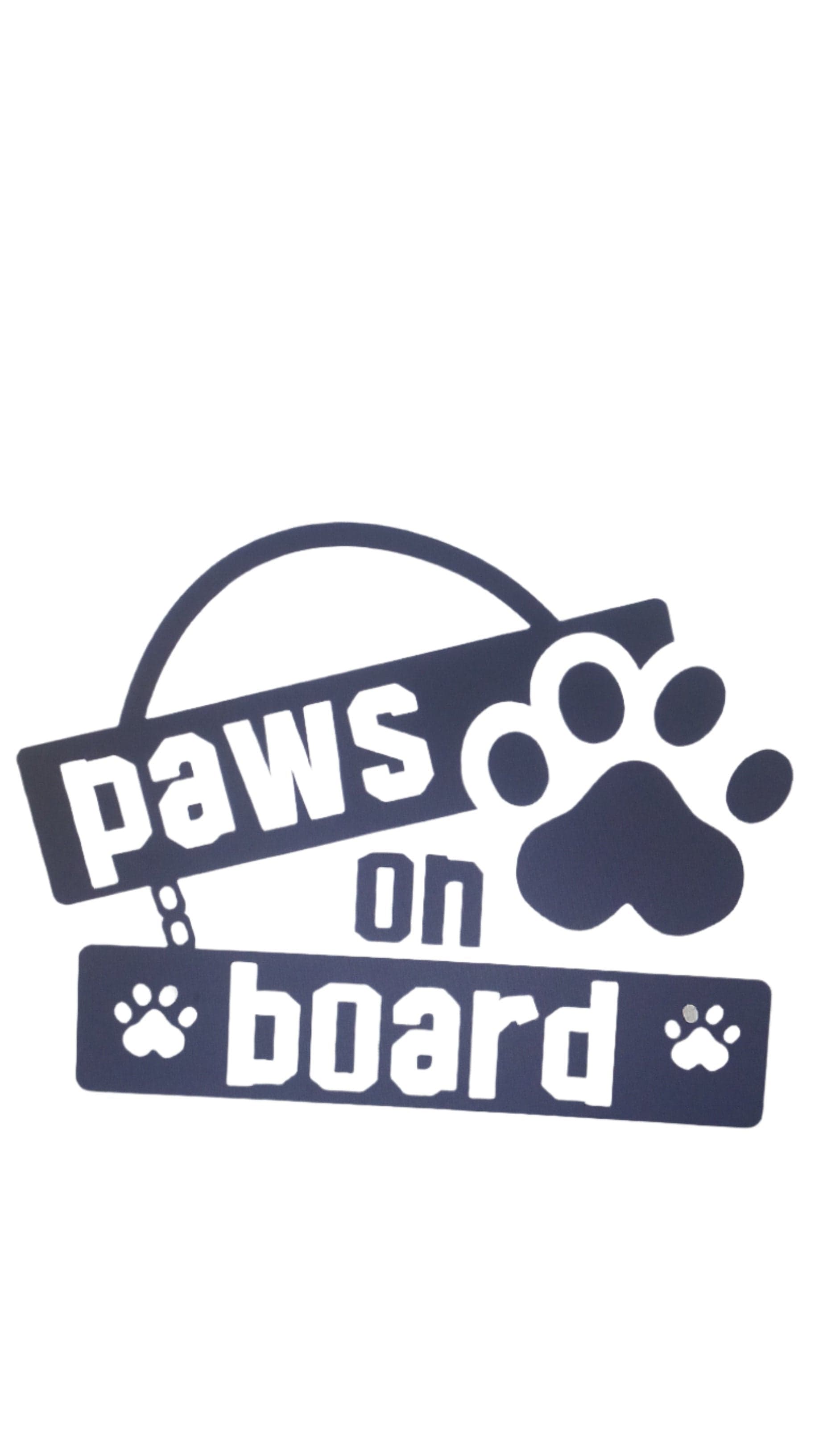 TeMaRo™ Vehicle Decals - Paws On Board (21X30cm)