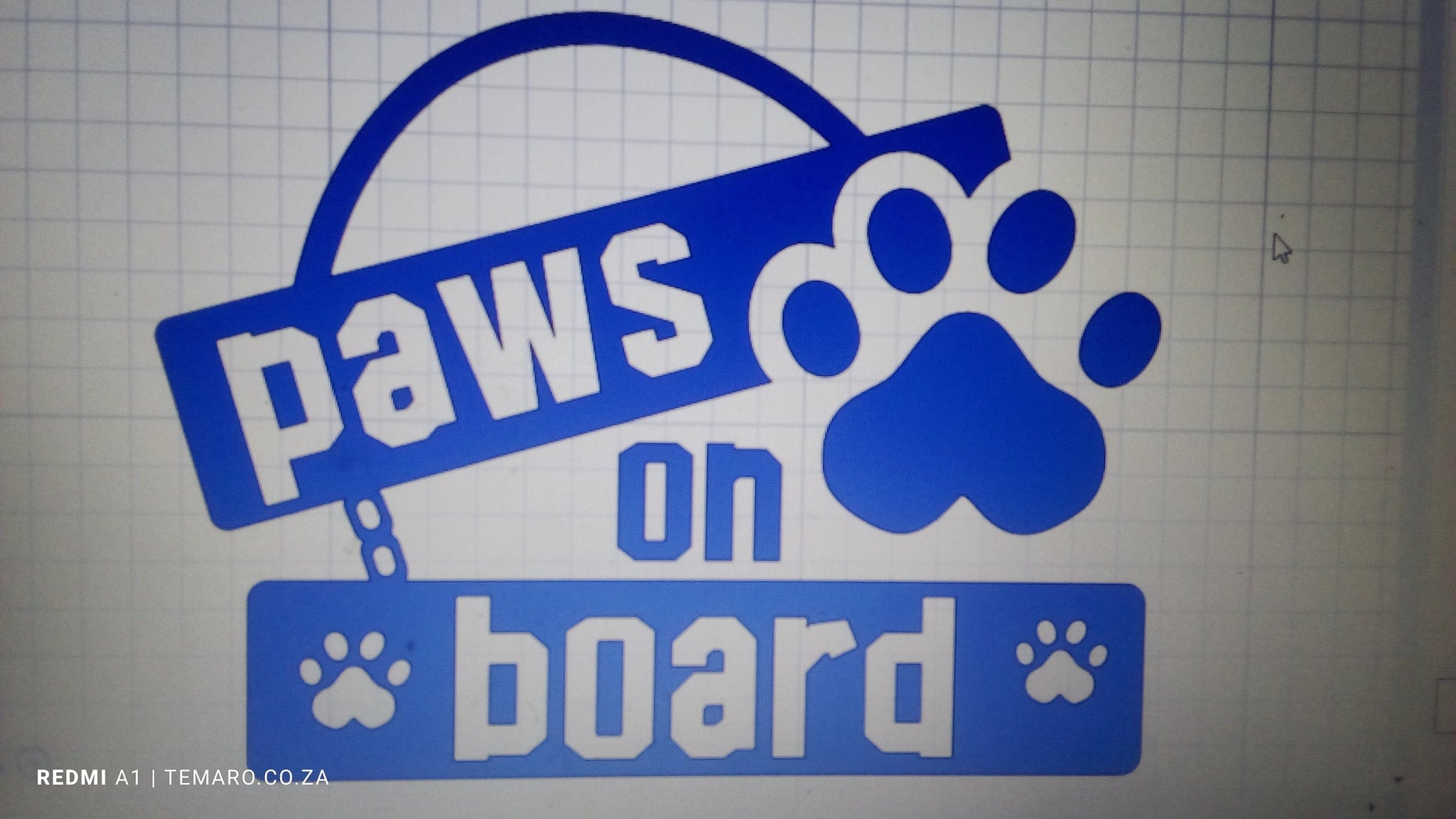 TeMaRo™ Vehicle Decals - Paws On Board (21X30cm)