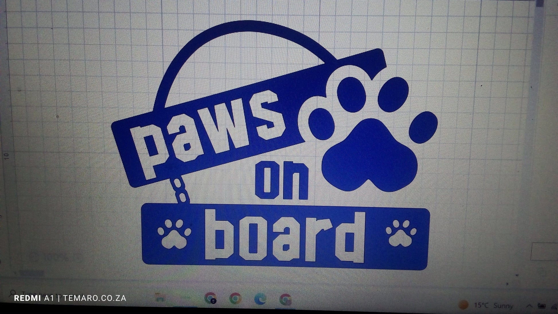 TeMaRo™ Vehicle Decals - Paws On Board (21X30cm)