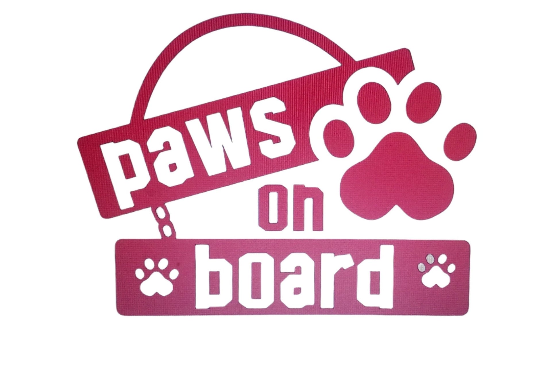 TeMaRo™ Vehicle Decals - Paws On Board (21X30cm)