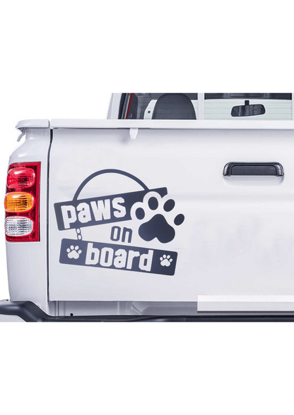 TeMaRo™ Vehicle Decals - Paws On Board (21X30cm)