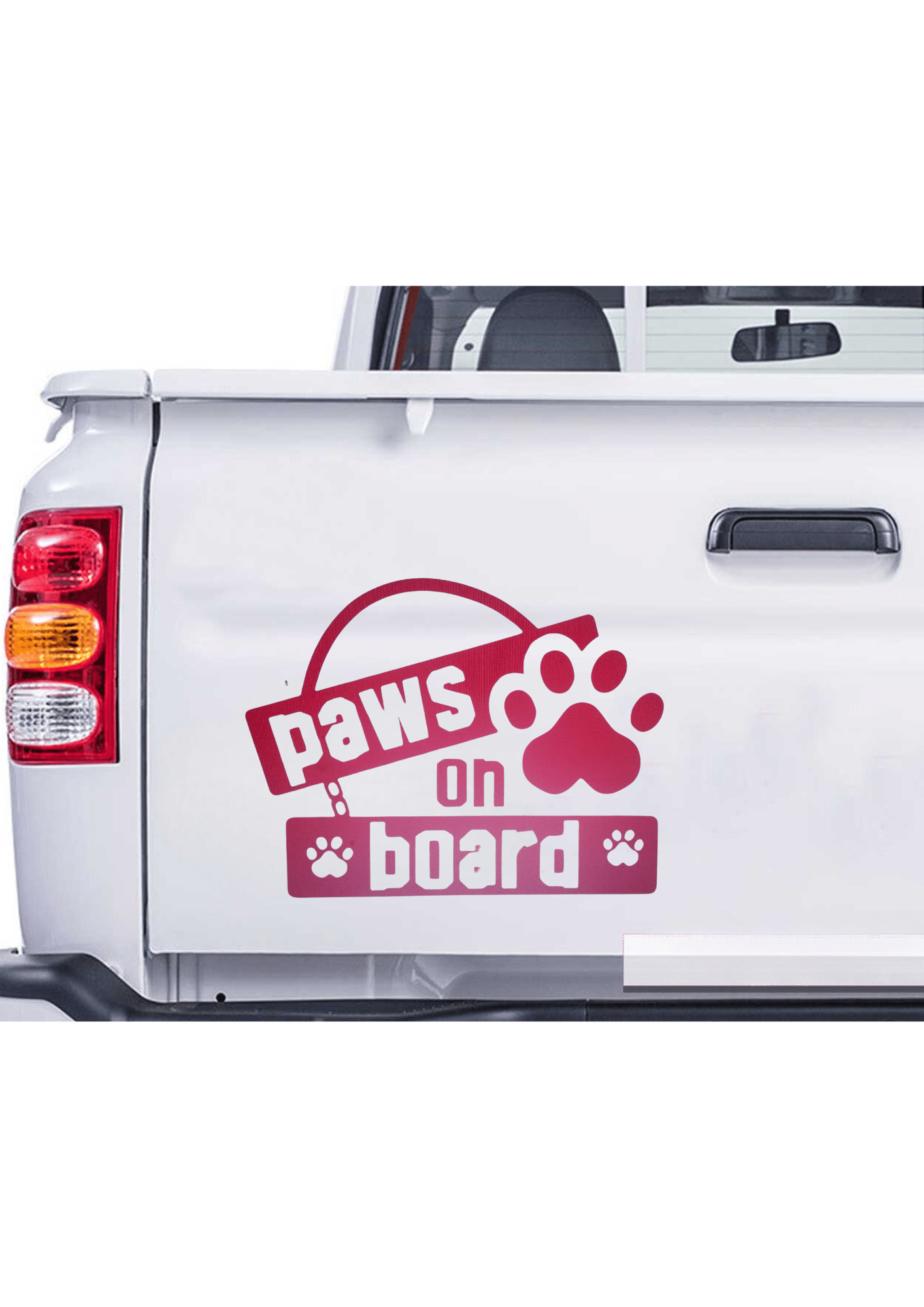 TeMaRo™ Vehicle Decals - Paws On Board (21X30cm)