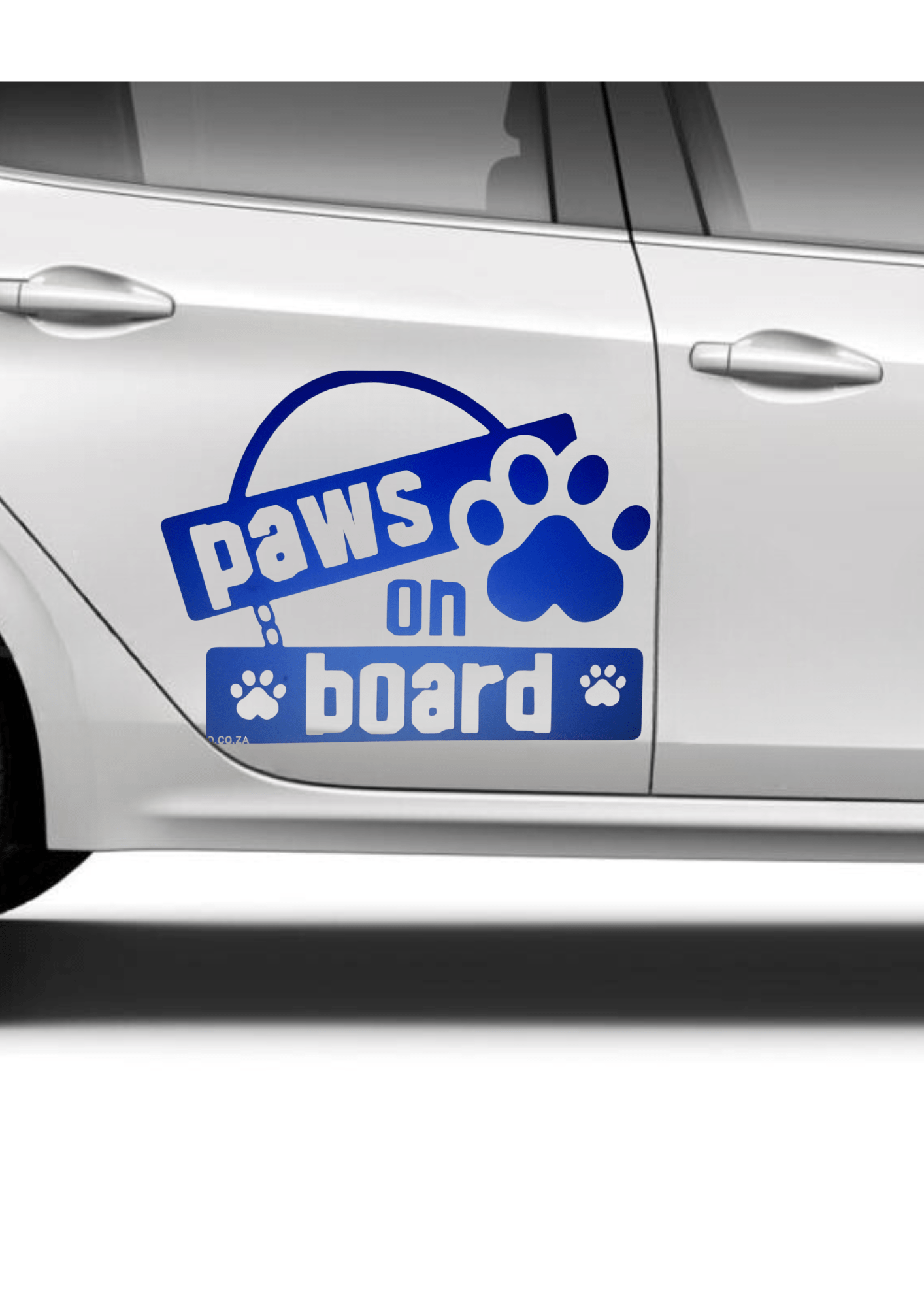 TeMaRo™ Vehicle Decals - Paws On Board (21X30cm)