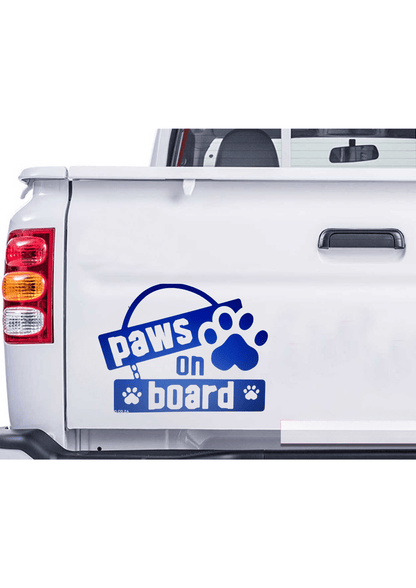 TeMaRo™ Vehicle Decals - Paws On Board (21X30cm)