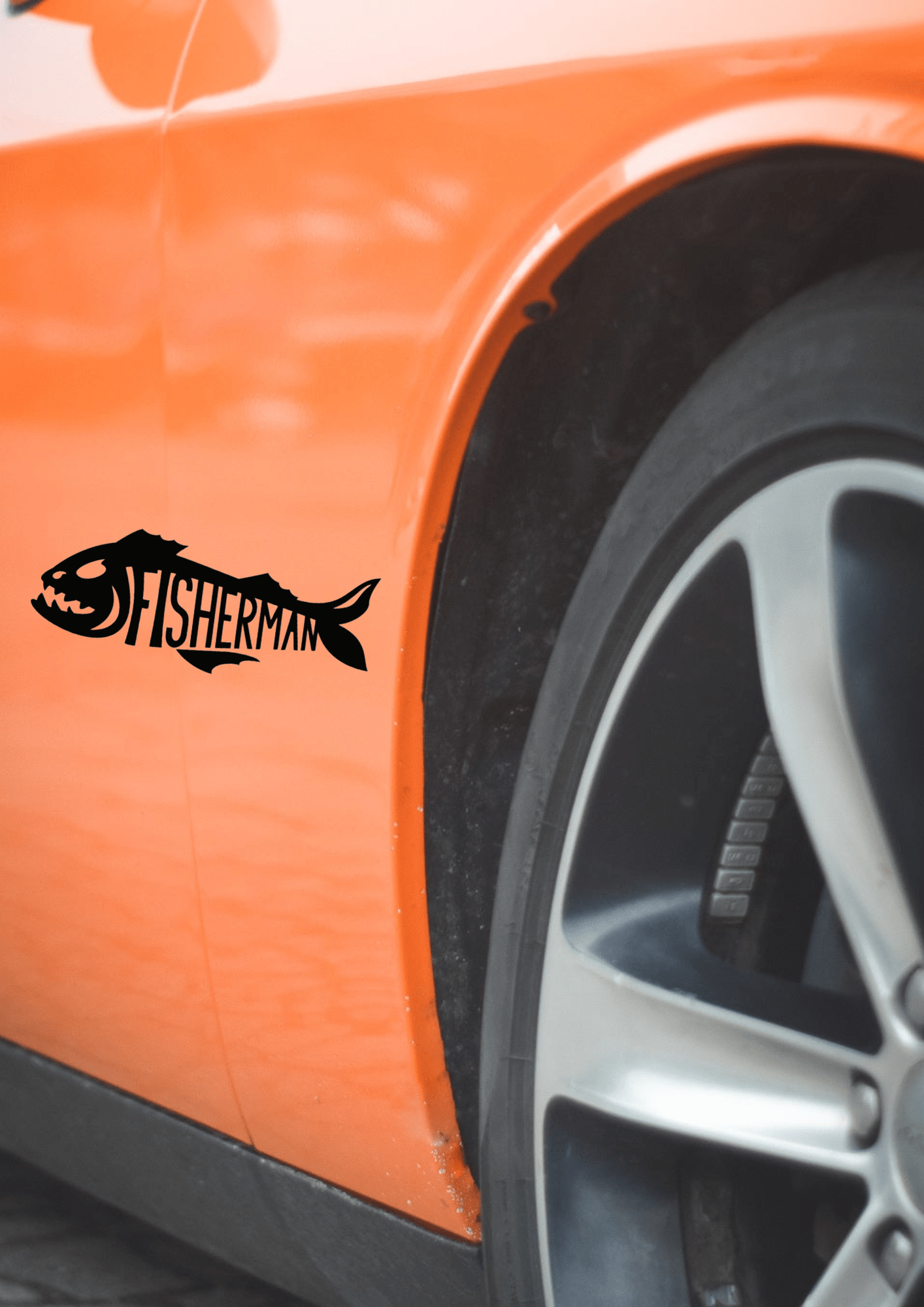 TeMaRo™ Vinyl Printing - Fisherman Decal (30x25cm)