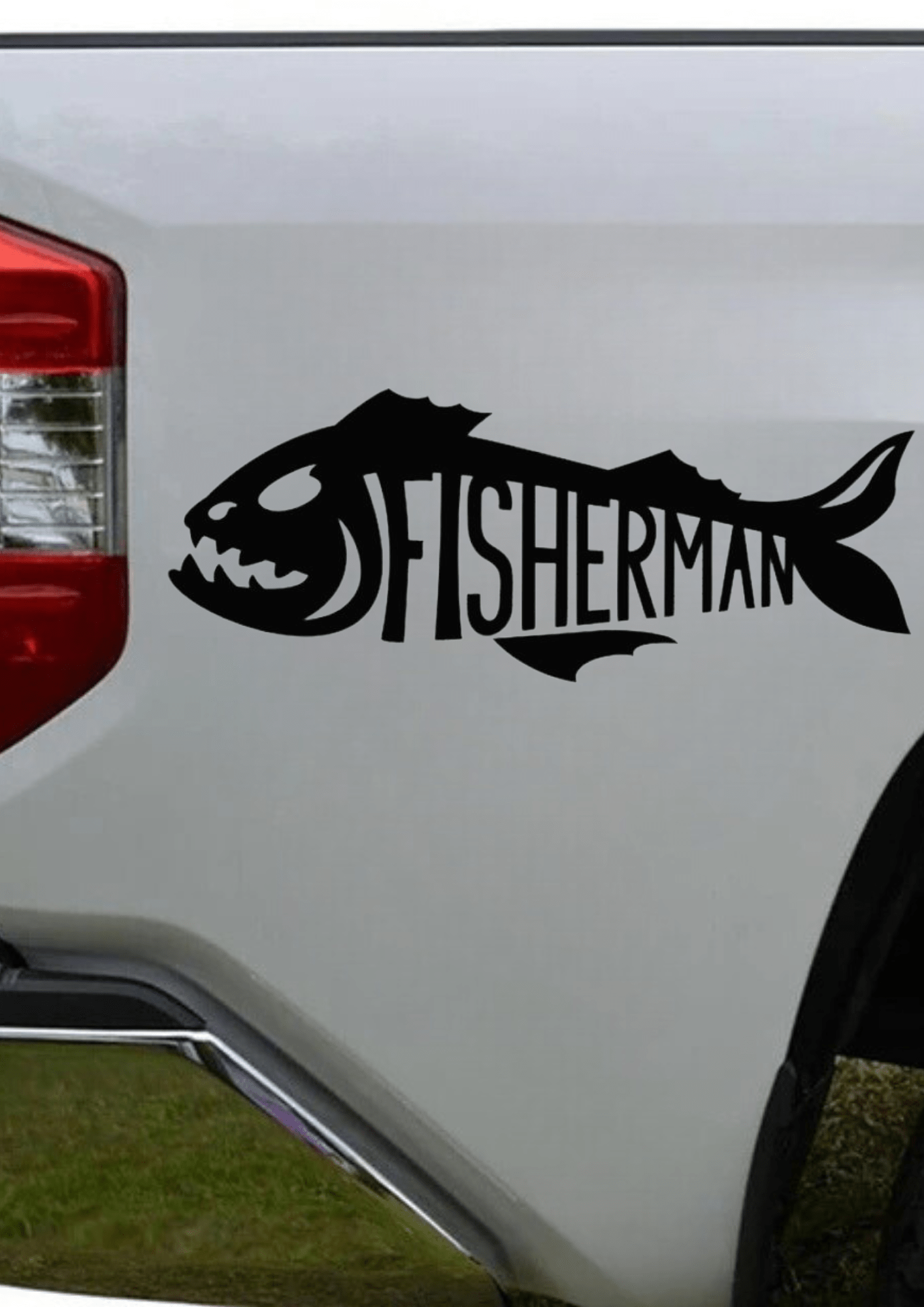 TeMaRo™ Vinyl Printing - Fisherman Decal (30x25cm)