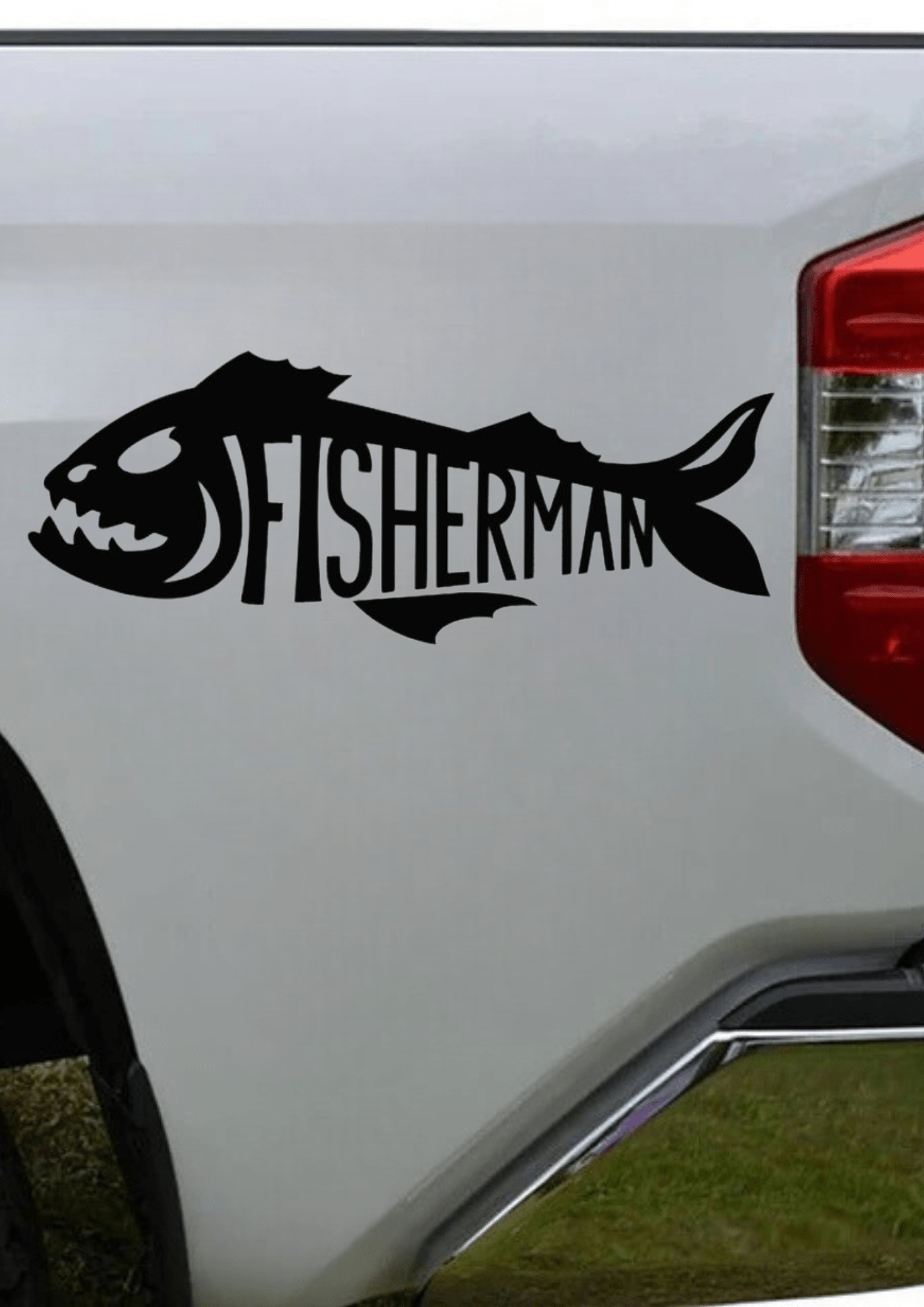 TeMaRo™ Vinyl Printing - Fisherman Decal (30x25cm)