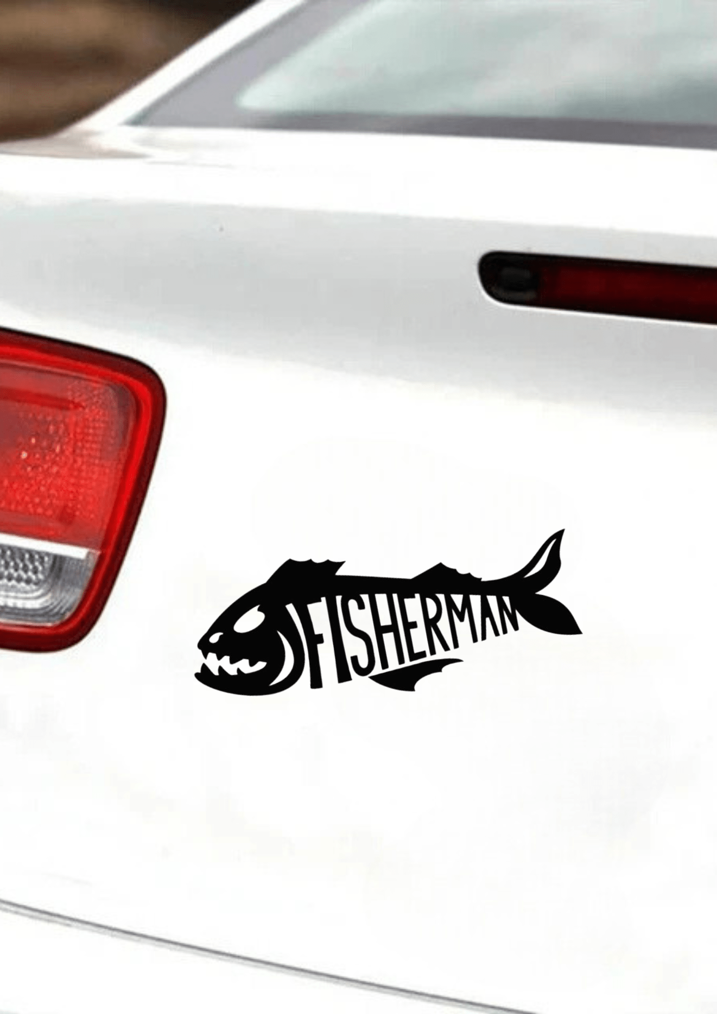 TeMaRo™ Vinyl Printing - Fisherman Decal (30x25cm)