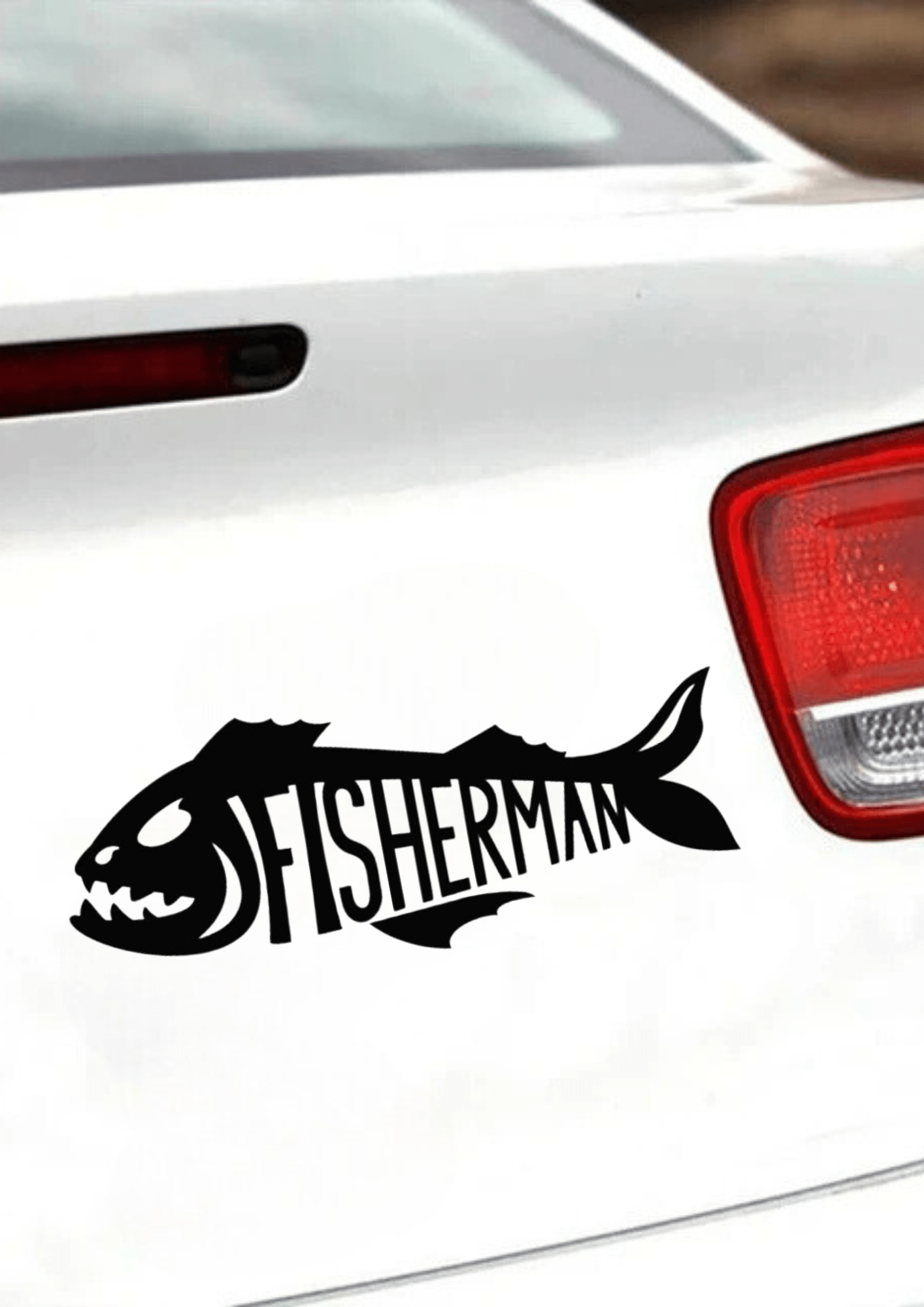 TeMaRo™ Vinyl Printing - Fisherman Decal (30x25cm)