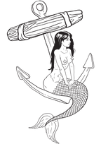 TeMaRo Waterproof Temporary Tattoos Mermaid