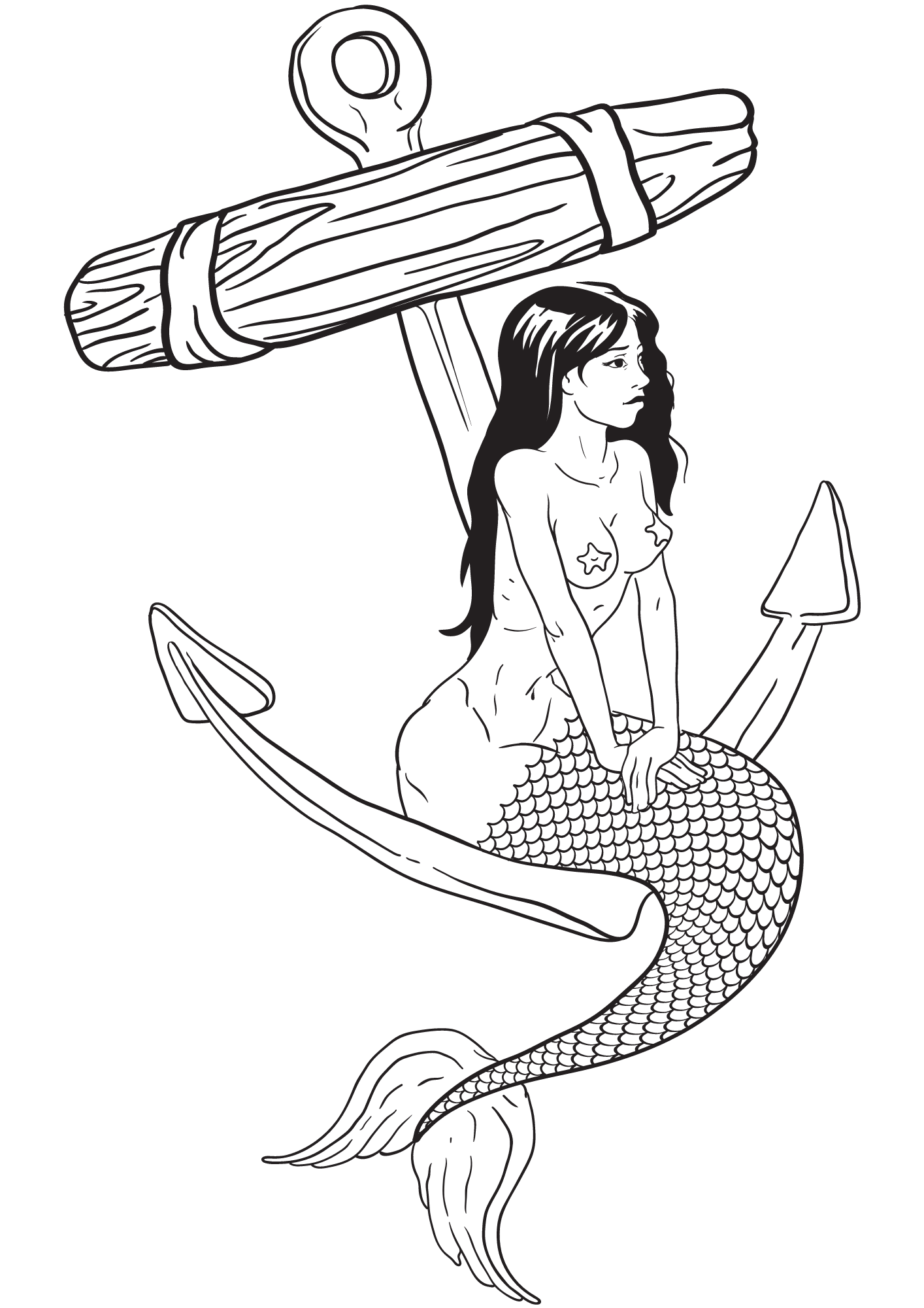 TeMaRo Waterproof Temporary Tattoos Mermaid