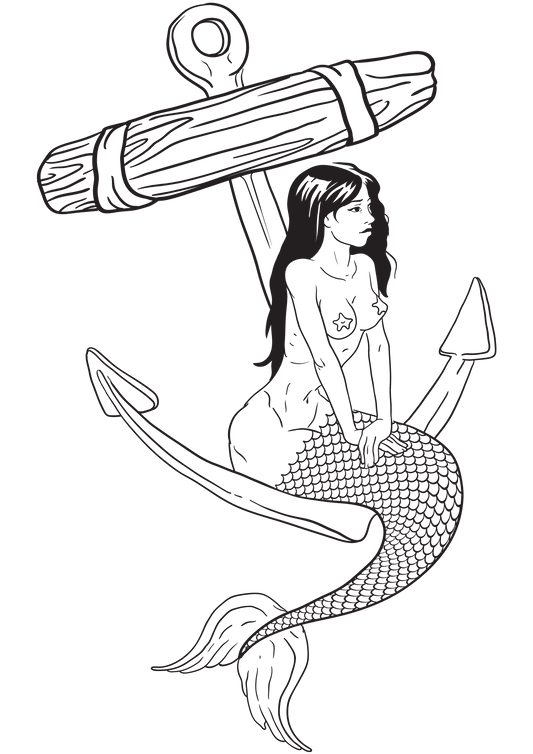 TeMaRo Waterproof Temporary Tattoos Mermaid