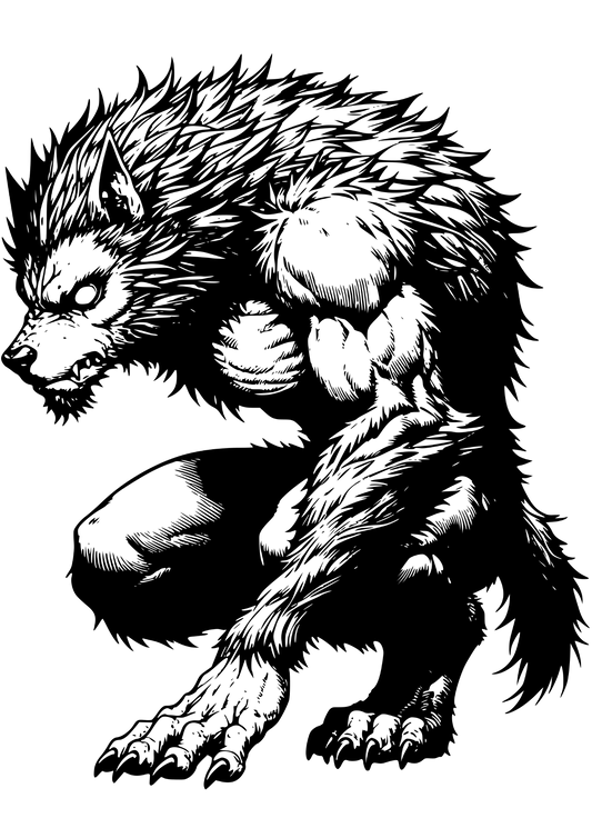 TeMaRo™ Werewolf Goth tattoos for guys