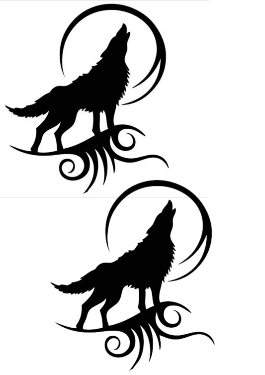 TeMaRo™ Wolf Design Tattoos