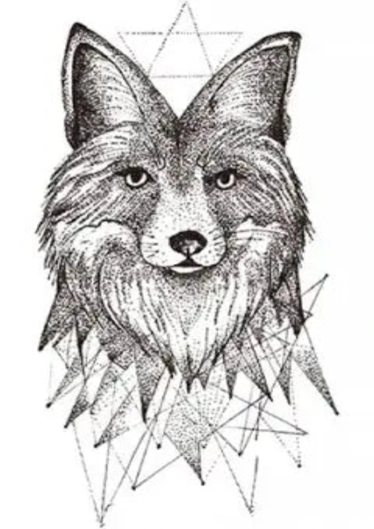 TeMaRo™ Wolf Mens Tattoo Ideas Arm