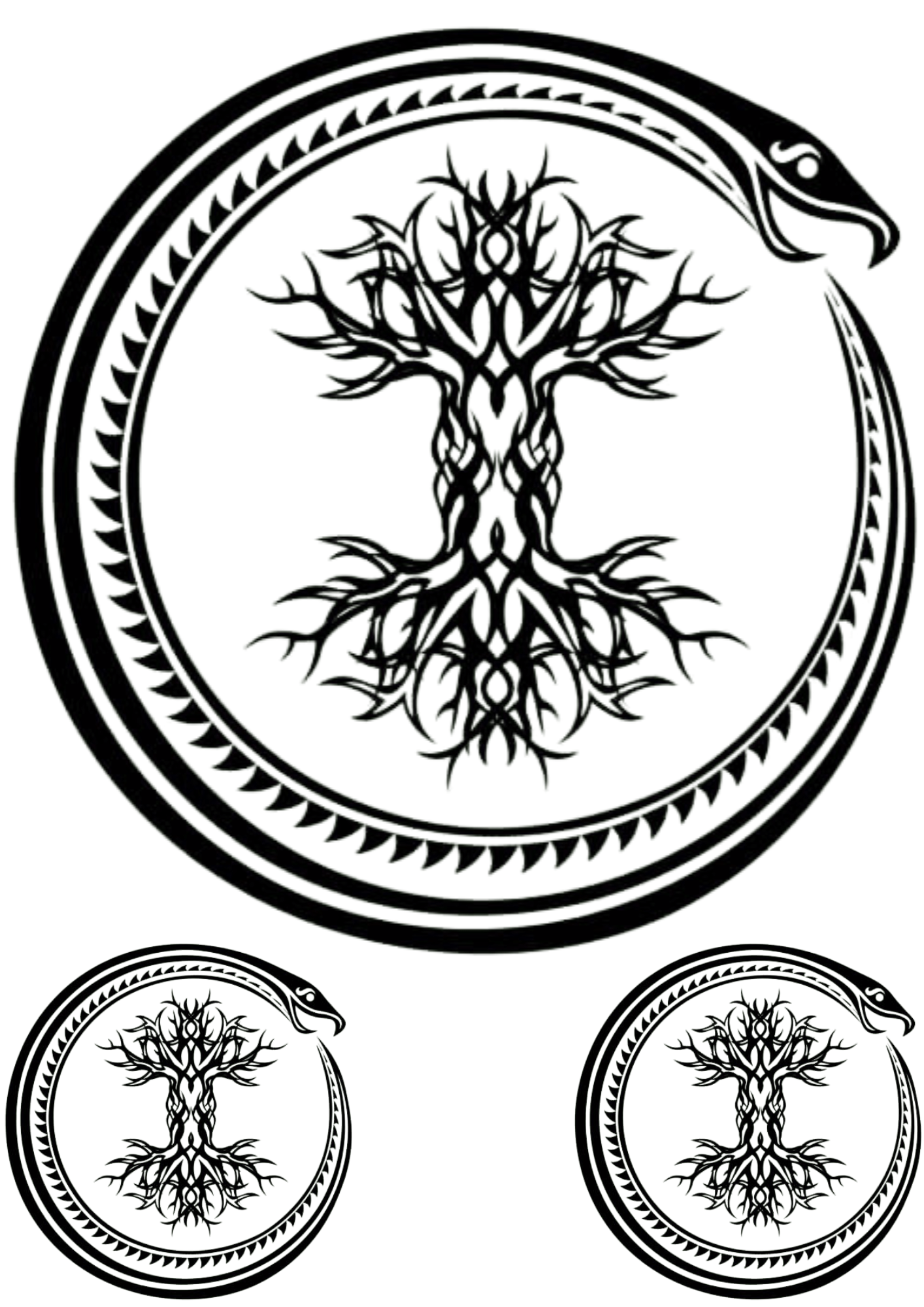 TeMaRo™ Women Tribal Tattoos - Tree of Life