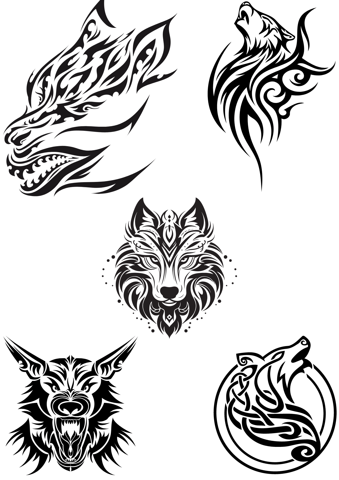 TeMaRo™ Women Wolf Tattoos