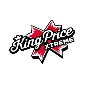 King Price Xtreme logo  temporary tattoos with red and black design on a white background