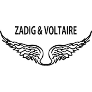 Zadig & Voltaire logo with wings on a white background